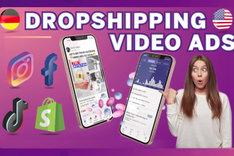 create shopify facebook video ads for dropshipping products