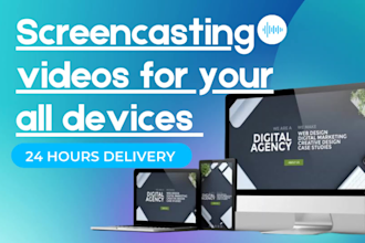 do screencasting or tutorial videos in 24 hours