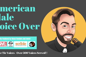 record an american male voice over