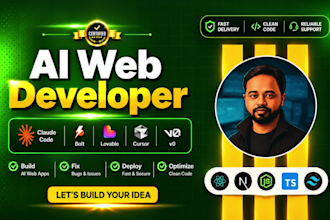 build, fix and launch website, webapp with lovable ai, bolt, supabase