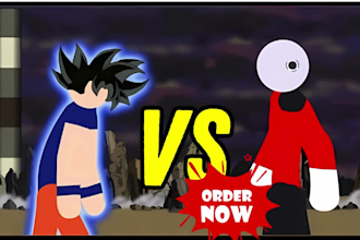 create custom stickman animation, 2d stick figure videos, and engaging cartoons