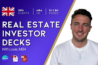 create a real estate reit investor pitch deck