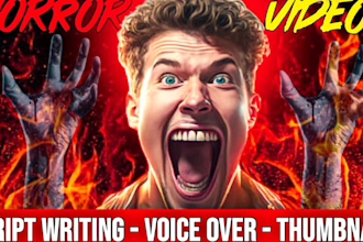 create scary videos and horror stories for youtube