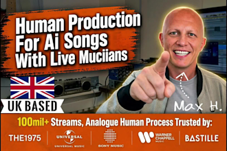recreate ai songs with live instruments and human production