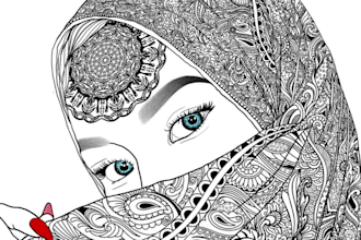 do coloring pages for KDP amazon, unique mandala, and adult coloring pages