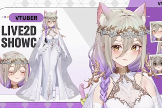 rig and design vtuber model, vtuber rigging using live2d, anime vtuber rigging