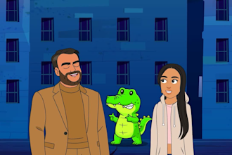 create a 2d animation video