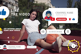 create youtube subscribe button animation and notification