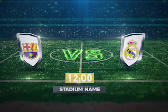 create soccer football intro video