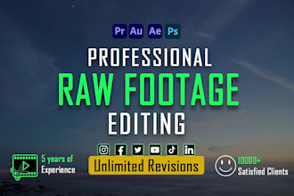 edit cinematic commercial video ads and explainer video