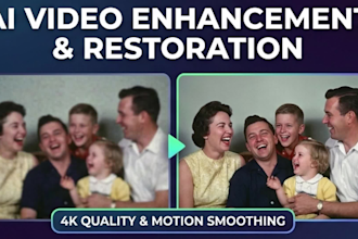 upscale and restore your low quality video to 4k using ai