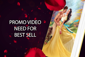 make cinematic romance book trailer video