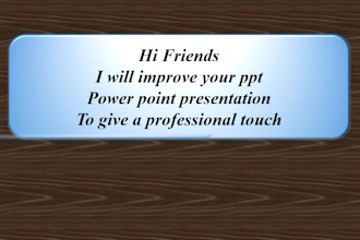 redesign and improve your pptx powerpoint presentation, video