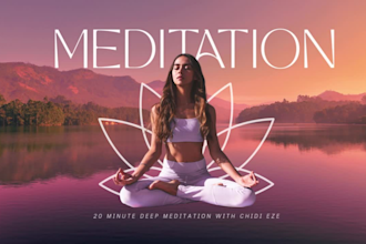 create 20 meditation relaxing nature video for youtube