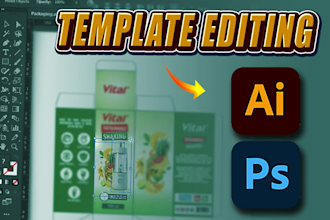 edit adobe illustrator ai or photoshop psd template