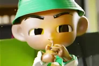 do mylar bags design, character modeling, 3d cannabis animation