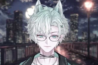 design anime vtuber model, live2d avatar, vrchat avatar 3d rigging
