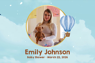 create an emotional love story, wedding, birthday, or baby shower slideshow