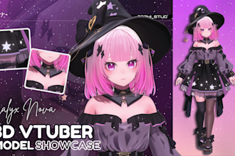create 3d character models for vtuber, anime, 3d rigging and vroid model