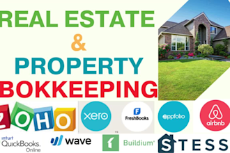 do property bookkeeping, fix and flip on qbo, xero, wave and excel