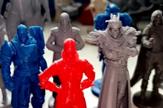 3d print action figure, fidget toy, miniature, 3d flexi model, stl for 3d print