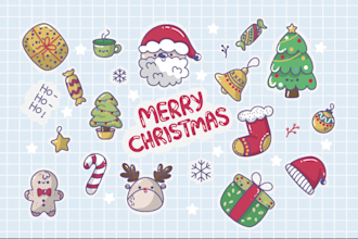 draw fun, cute kawaii doodles, stickers, character or emoticons illustrations