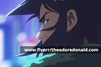 do 2d cartoon animation animated music video 2d short film, 2d anime fighting