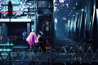 create cinematic 3d unreal engine animation character modeling 3d cyberpunk