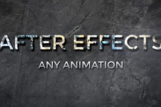 edit your after effects template or make a custom animation