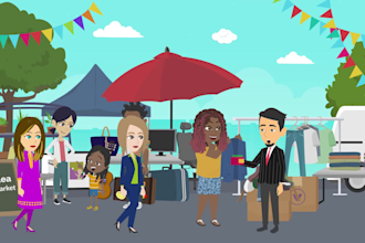 make 2d cartoon explainer video