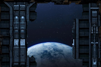 create space door logo reveal intro