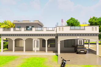 design architecture 3d house,3d model, exterior rendering