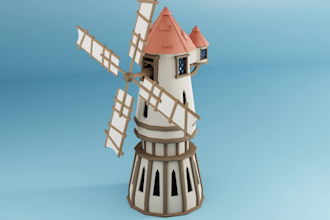 create stylized low poly 3d models in blender