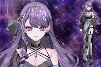 draw and rigg live2d model, anime vtuber art live2d anime vtuber commission rigg
