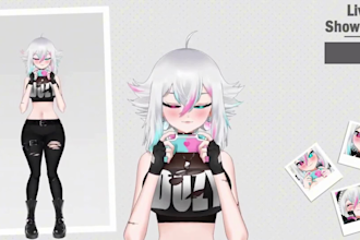 design and rig high quality live2d vtuber , 2d vtuber model,streaming avatar