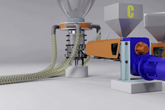 create 3d industrial animation, 3d machinery engineering video, machinery model