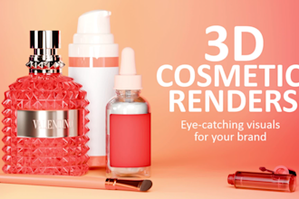create 3d cosmetic product renders for ecommerce and ads