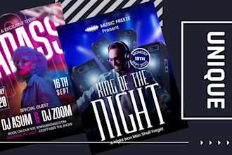design flyer, poster, banner, in canva