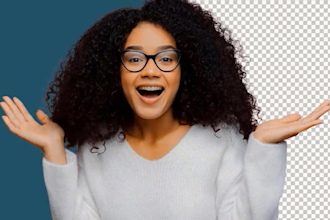 background remove, hair masking, cut out image,  green screen photo,
