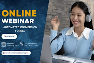 set up an automated conversion webinar funnel for your online business