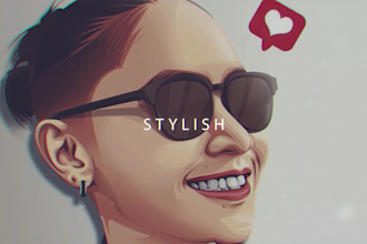 draw realistic vector portrait of your photo