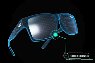 do 3d eyewear animation, 3d sunglasses, cgi animation 3d product animation
