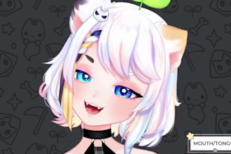 draw nsfw 2d vtuber rigging live2d vtuber model vbridger anime vtuber commission