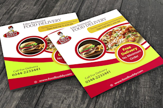 do food menu design restaurant flyer