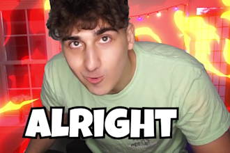 edit your reaction videos, youtube videos and tiktoks