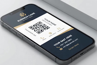 make digital business card and flyer