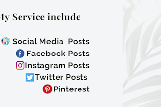 design social media  posts content kit with fast delivery