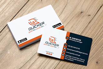 create professional, minimalist, unique business card design