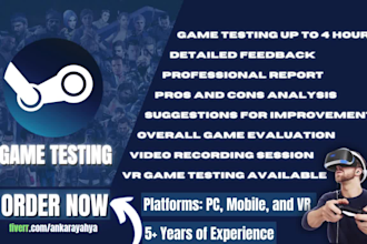test and review your game on steam or any platform