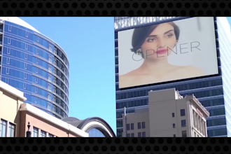 insert your logo and slogans to billboards in this video
